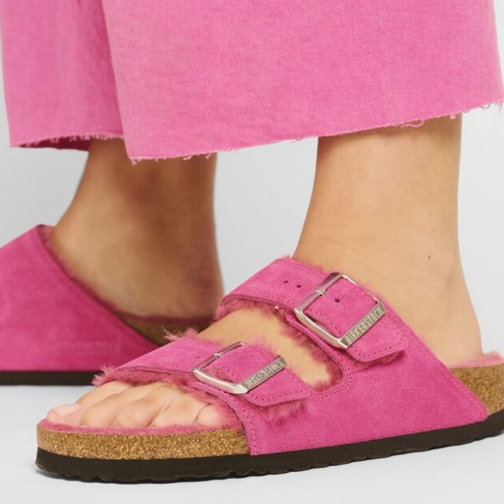 Birkenstock Arozina Pink Shearling